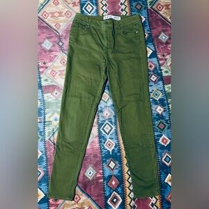 Denim Co Olive Green Women's Push Up Skinny Jeans, Size 6